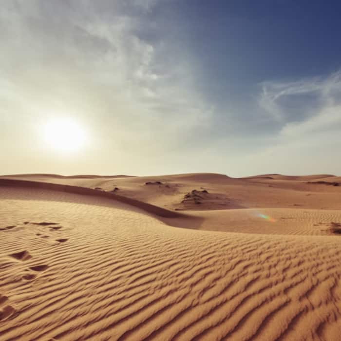 The Syrian Desert covers about 0 19 million sq mi in the Middle East 