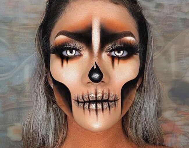 Skull Face Halloween Makeup 2022