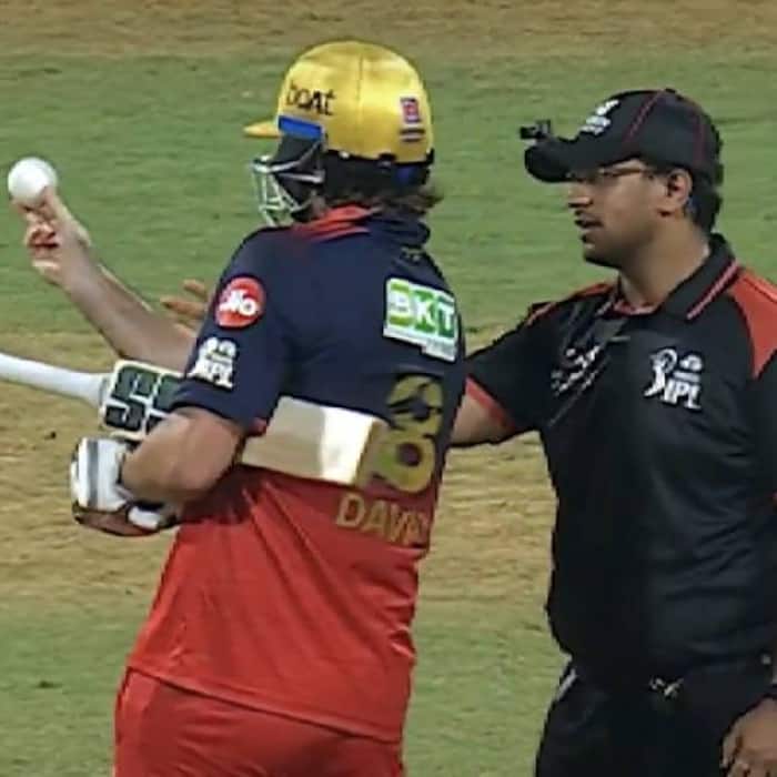 Tim David Fine Tim David did not hand back ball again in final over