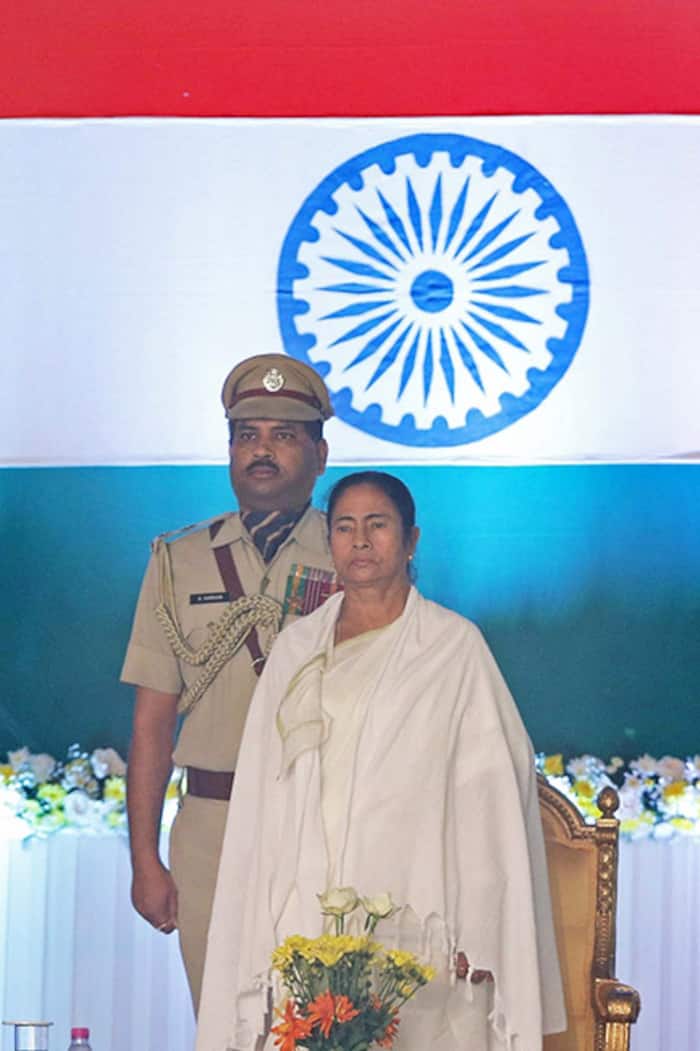 TMC supremo Mamata Banerjee during swearing-in ceremony