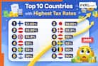 Top 10 countries with highest tax rates