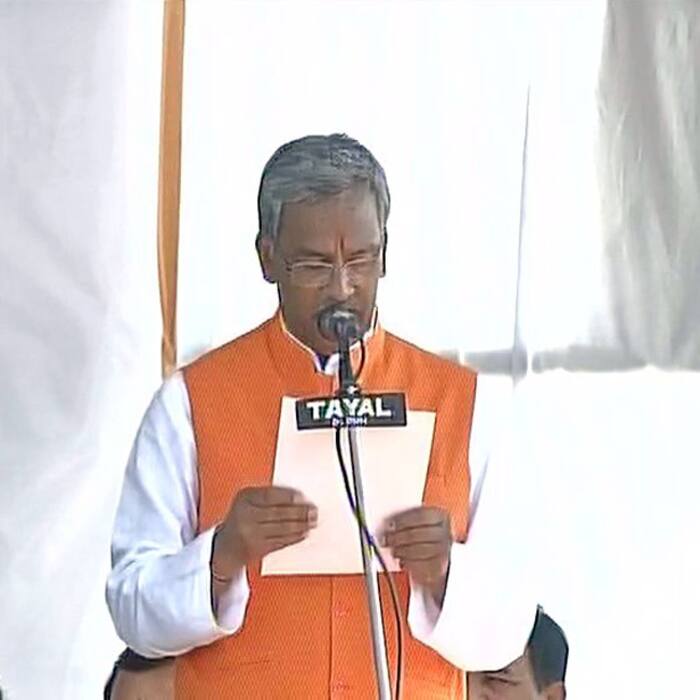 Trivendra Singh Rawat takes oath as Chief Minister