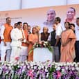 PICS: Uttar Pradesh CM Yogi Adityanath flags off Lucknow metro with Home Minister Rajnath Singh