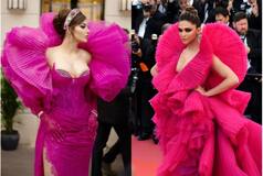 Cannes Day 1: Urvashi Rautela's Fashion Statement in Ruffled Pink Gown Remind Fans of Deepika Padukone's 2018 Red Carpet Look- PICS