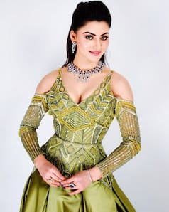 Urvashi Rautela Glams up in a Mehndi Green Gown as She Attends Mumbai Police's Annual Cultural Event, Umang