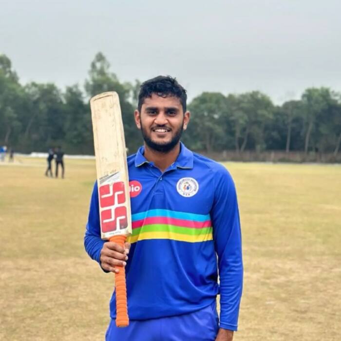 Urvil Patel currently ranks third among the top six hitters in SMAT this year