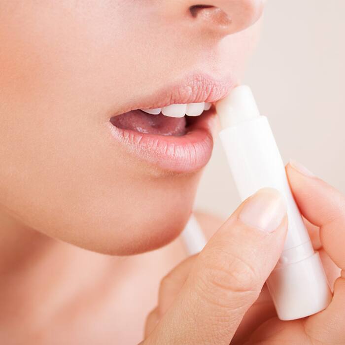 Use lip balm at night