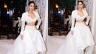 Vaani Kapoor Looks Like a Vision to Behold in White Gown With Plunging Neckline And Sweeping Train - See Viral Photos
