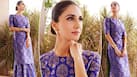 Vaani Kapoor Aces Ethnic Fashion Game in Royal Blue Brocade Palazzo Set- See Gorgeous Pics
