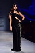 In Pics: Vaani Kapoor spills black magic as show stopper for Rina Dhaka during Amazon India Fashion Week 2017!