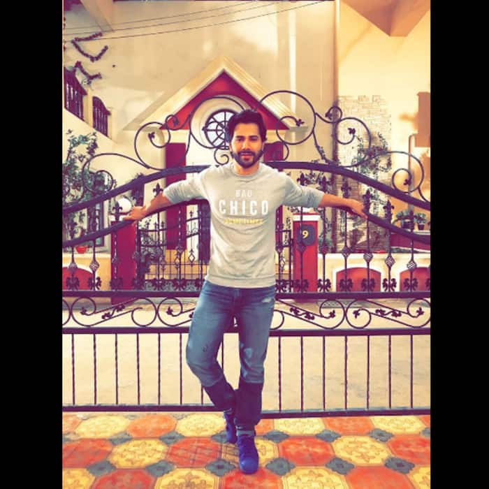 Varun Dhawan shares this picture on Instagarm during Judwaa 2 promotions