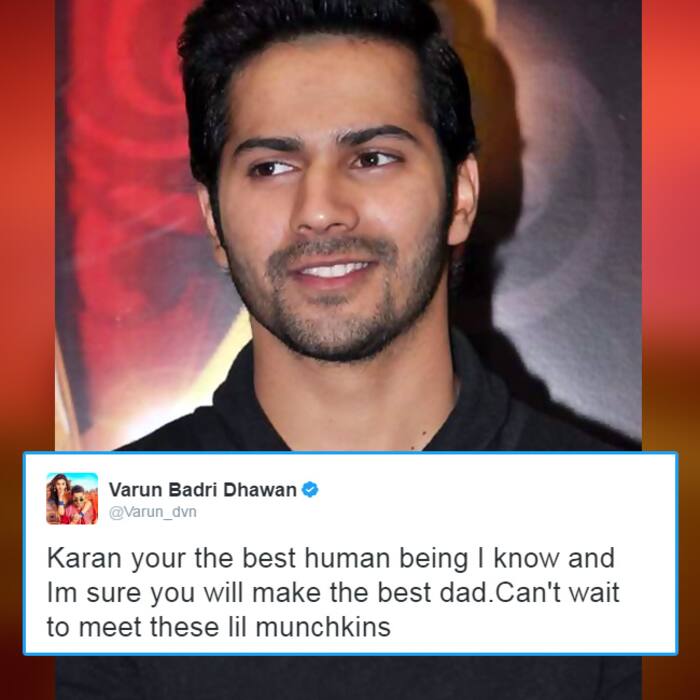 Varun Dhawan wishes Karan Johar via Twitter