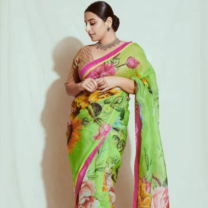 Vidya Balan-inspired green saree for Hariyali Teej
