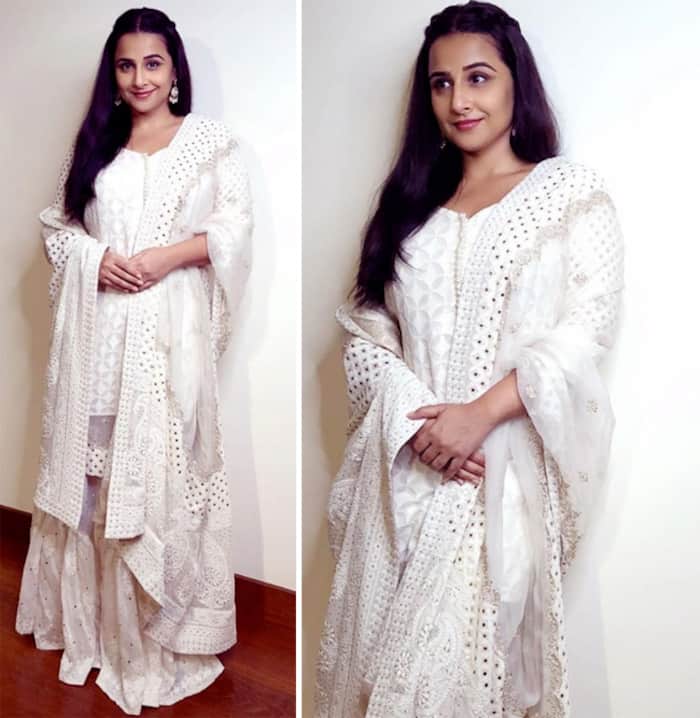 Vidya Balan Looks Beguiling in a Stunning White Ensemble