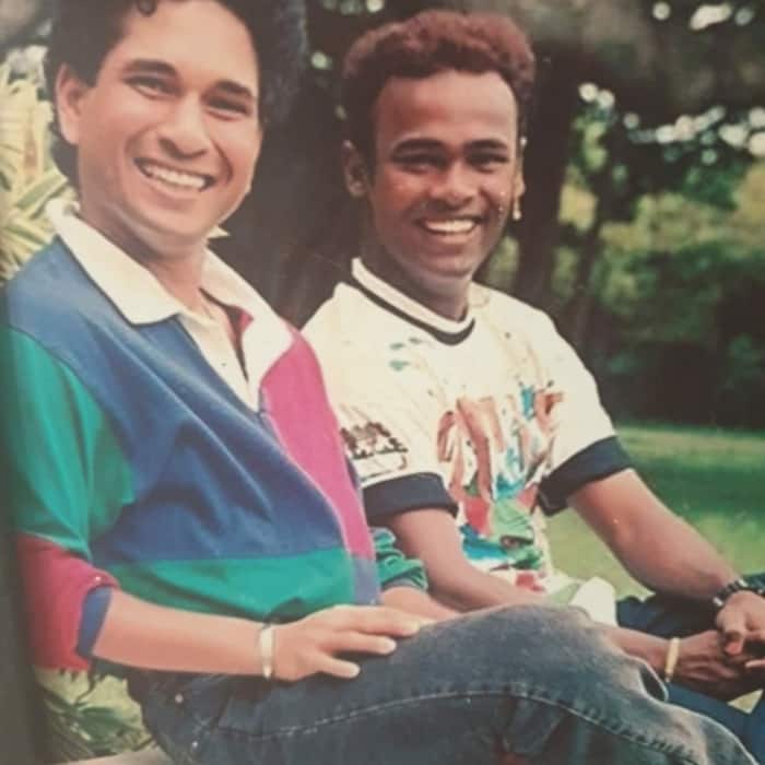 Vinod Kambli s pic with childhood friend Sachin Tendulkar