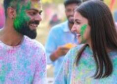 Virat Kohli and Anushka Sharma play Holi before Champions Trophy, know truth behind viral pics