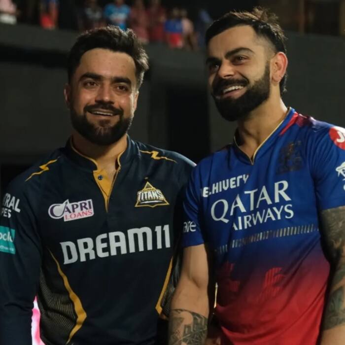 Virat Kohli and Rashid Khan share the same field