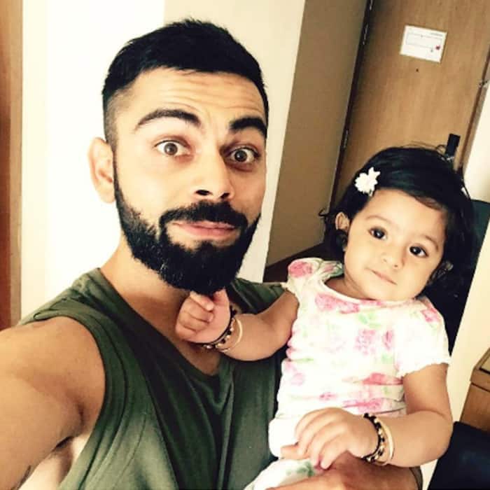 Virat Kohli shares a cute picture with baby Hinaya on Instagram