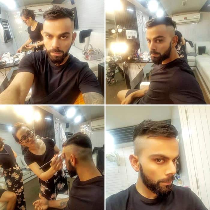 Virat Kohli shares a picture with his new hair cut