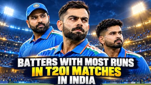 Virat Kohli to Rohit Sharma to Shreyas Iyer: Batters with most runs in T20I matches in India