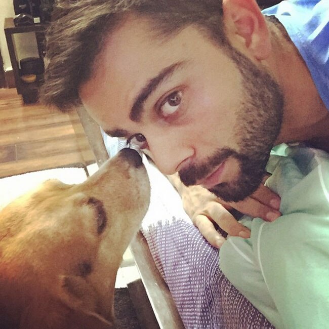 Virat Kohli’s selfie with his pet
