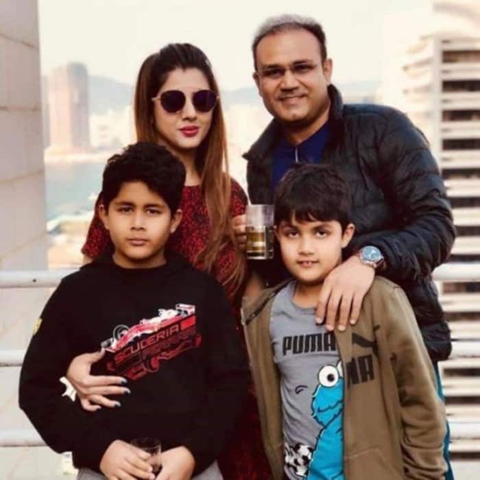 Virender Sehwag and Aarti Ahlawat have two sons