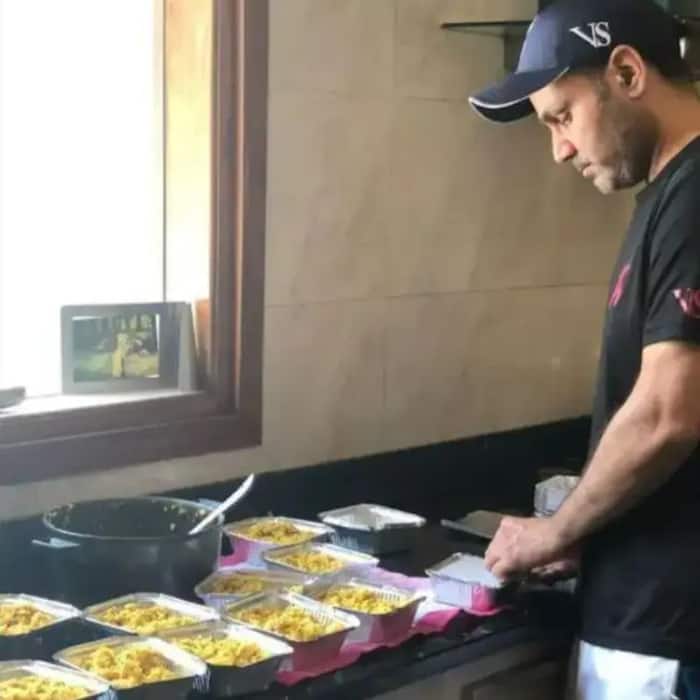 Virender Sehwags home has a massive kitchen too