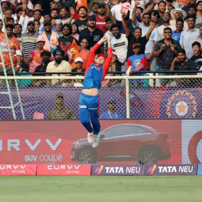 Visakhapatnam stadium is currently decked up in colours of Delhi Capitals