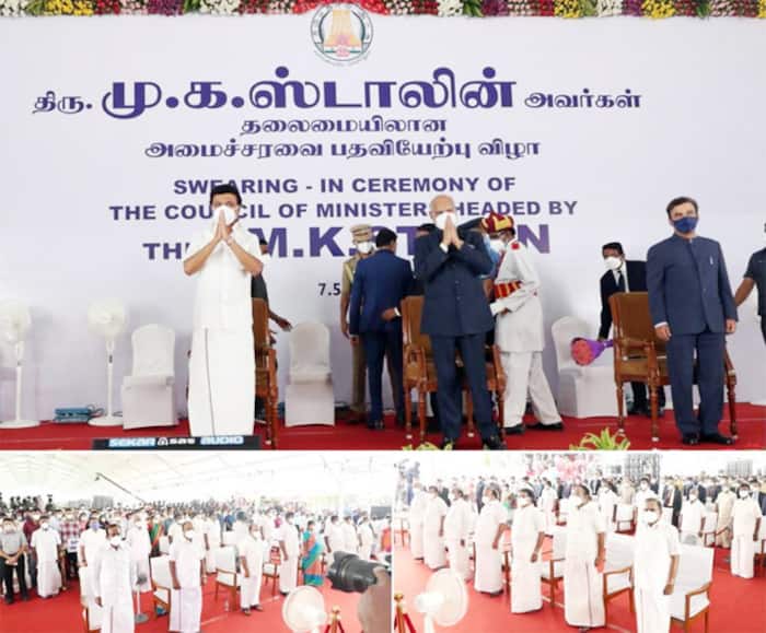 DMK Chief MK Stalin Takes Oath as Tamil Nadu CM - See Photos