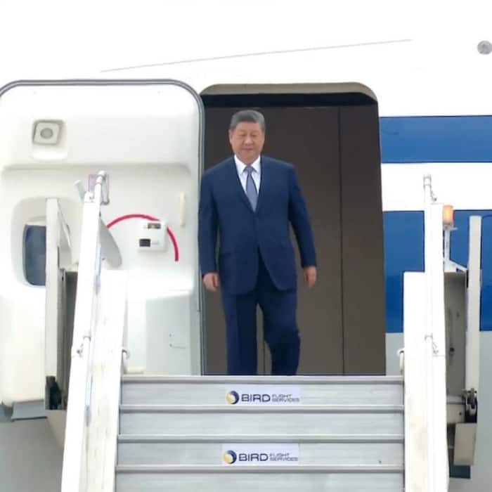 Xi Jinping arrives in India