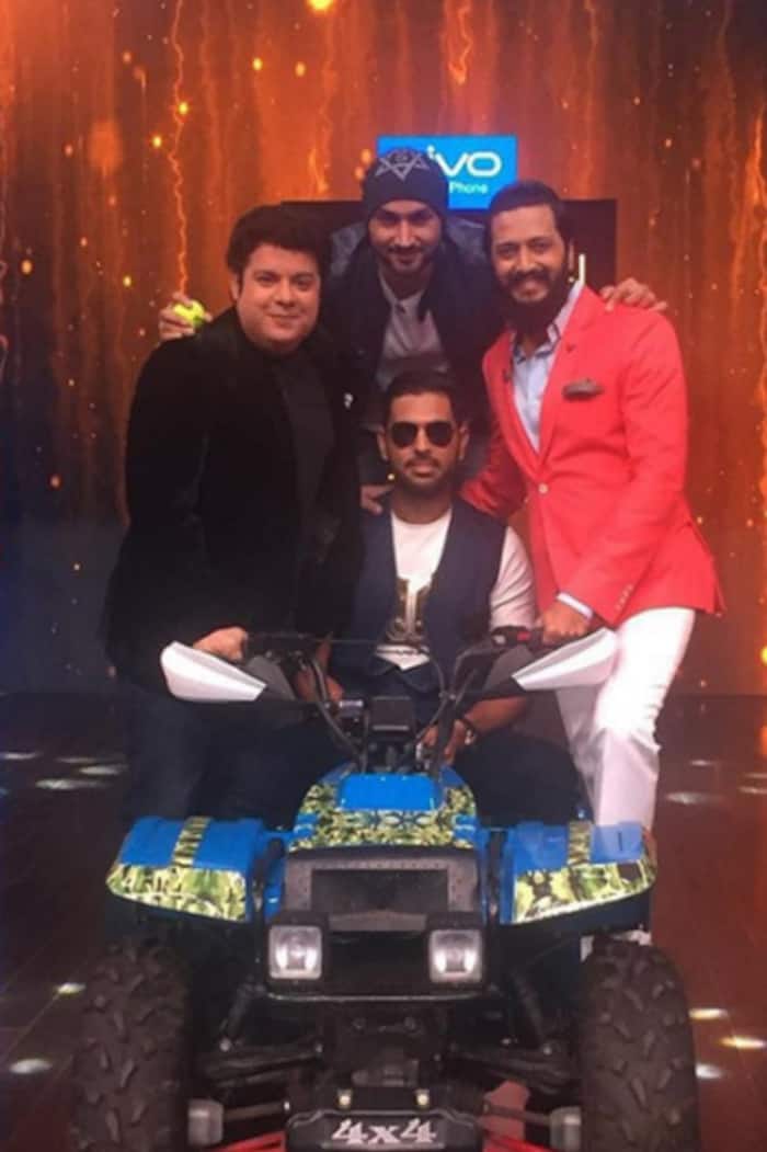 Yuvraj Sigh shares a picture during a shoot